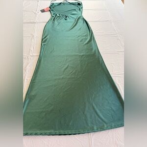 Green Halter Maxi Dress